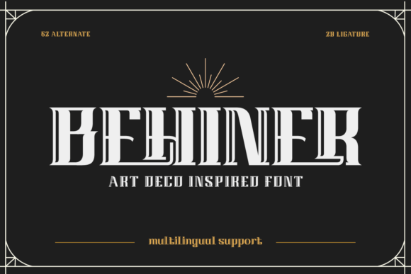 Behiner: A Serif Font for Editorial Elegance