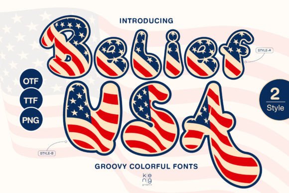 Belief Usa: A Color Font for Bold Editorial Identity