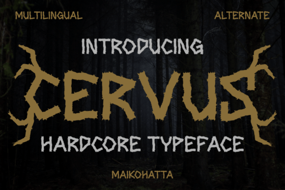 Cervus: A Bold Blackletter Font That Commands Attention