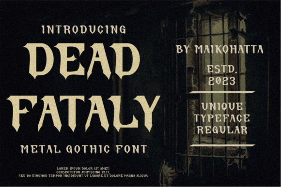 Dead Fataly: A Blackletter Font That Actually Works in Real Branding