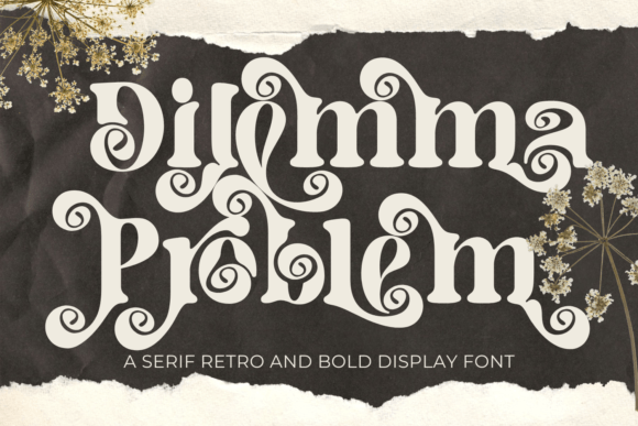 Dilemma Problem: A Bold Retro Serif Font for Handmade Charm