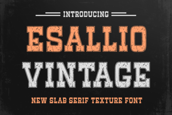 Esallio Vintage: A Slab Serif Font That Anchors Campaigns With Nostalgic Clarity