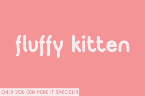 Fluffy Kitten: A Vintage Serif Font That Makes Your Campaign Instantly Recognizable