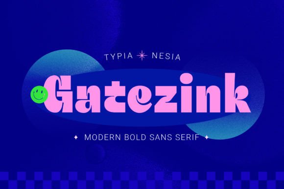 Gatezink: A Playful Sans Serif Font for Handmade Labels & Printables