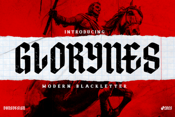 Glorynes Blackletter Font for Bold, Memorable Branding