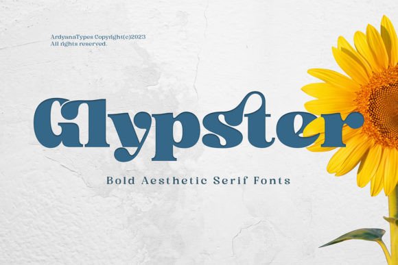 Glypster: A Bold Serif Font That Elevates Handmade Design
