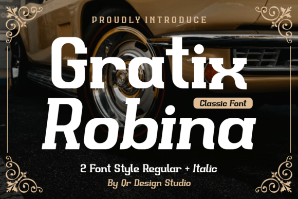 Gratix Robina: A Bold Serif Font That Anchors Digital Branding