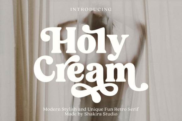 Holy Cream: A Bold Serif Font for Scroll-Stopping Marketing