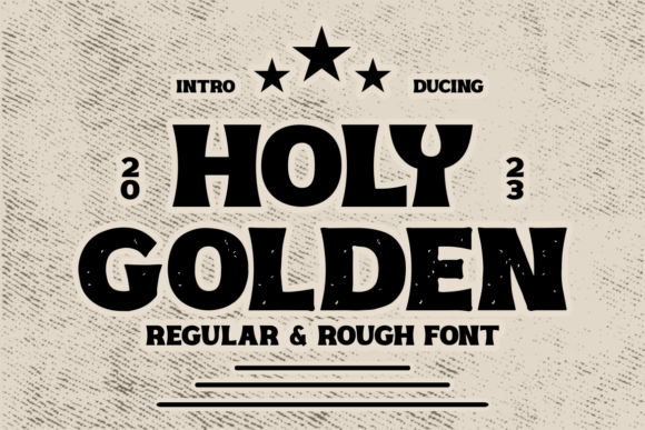 Holy Golden Serif Font for Handmade Labels & Invitations