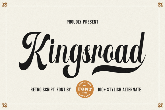 Kingsroad: A Modern Retro Script Font for Handmade Charm