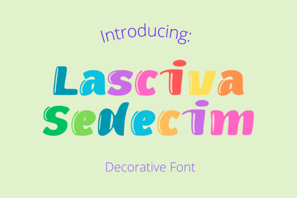 Lasciva Sedecim: A Retro Display Font for Handmade Labels & Printables