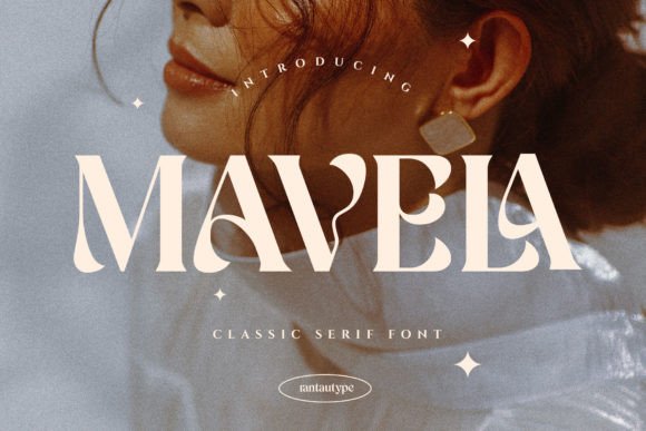 Mavela: A Flirtatiously Charming Serif Font for Small Business Branding