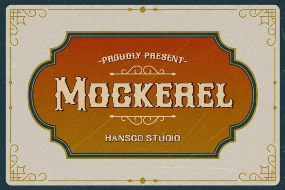Mockerel: A Vintage Blackletter Font That Feels Like Found Typography