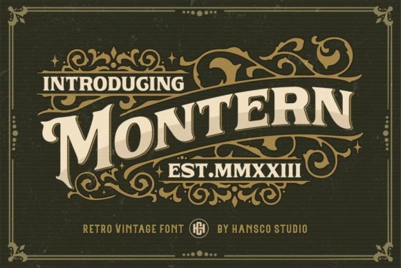 Montern: A Vintage Blackletter Font That Feels Like Found Typography