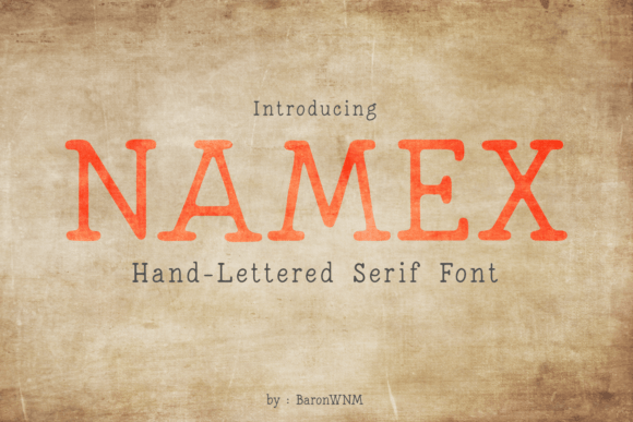 Namex: A Hand-Drawn Slab Serif That Stands Out—Without Trying Too Hard