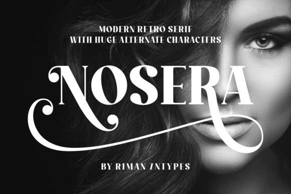 Nosera: A Modern Retro Serif Font for Digital Branding