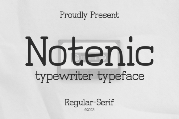 Notenic Typewriter Typeface for Campaign Design