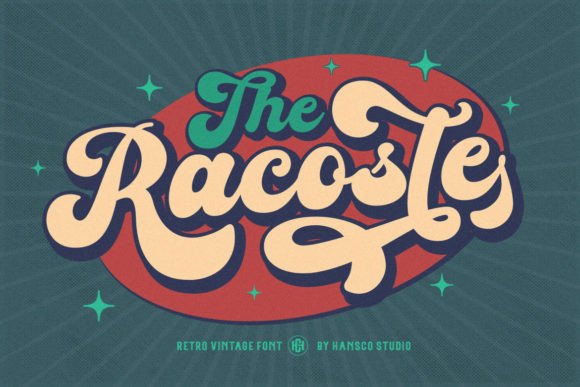 Racoste: A Retro Lettering Font for Thoughtful Editorial Moments