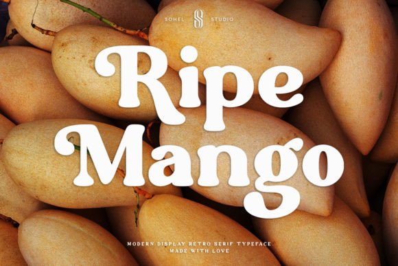 Ripe Mango: A Retro Serif Font That Anchors Brand Identity