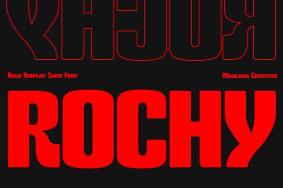 Rochy: A 70s Retro Display Font That Stops Scrolling