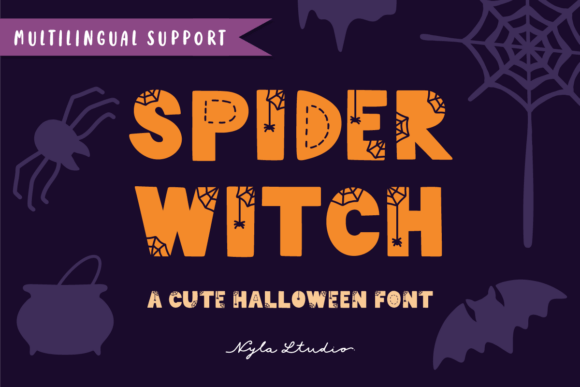 Spider Witch: A Playful Halloween Font for Digital Branding