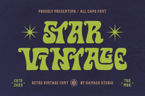Star Vintage: A Retro Serif Display Font for Digital Branding