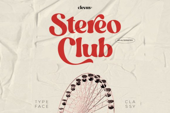 Stereo Club: A Retro Script Font That Actually Works